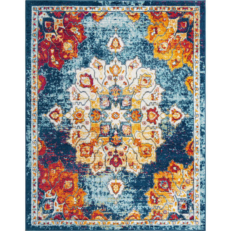 Troayurgh Oriental Indoor Rug, Rectangle 7'10" x 10'