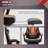 BOSSIN Adjustable Headrest and Adjustable Padded Armrests PC & Racing Game Chair in Orange