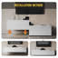 High Gloss UV panel Floating TV Cabinet, Wall & Floor Dual Use Soft Close Flip Door TV Stand-206552524-206552561