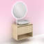 Jeanee Vanity & Mirror Set-317283451