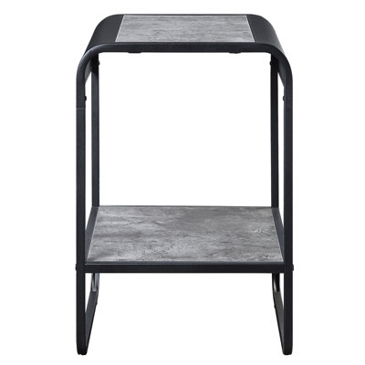 Table de bout à 1 tablette avec base en métal Ample Space