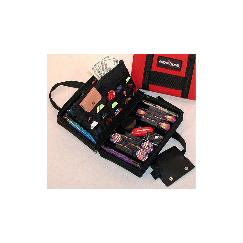 Split Back Metroline Fabric Dart Case, Black