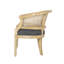 Chaise d'appoint en bois d'hévéa gris anthracite-93363569