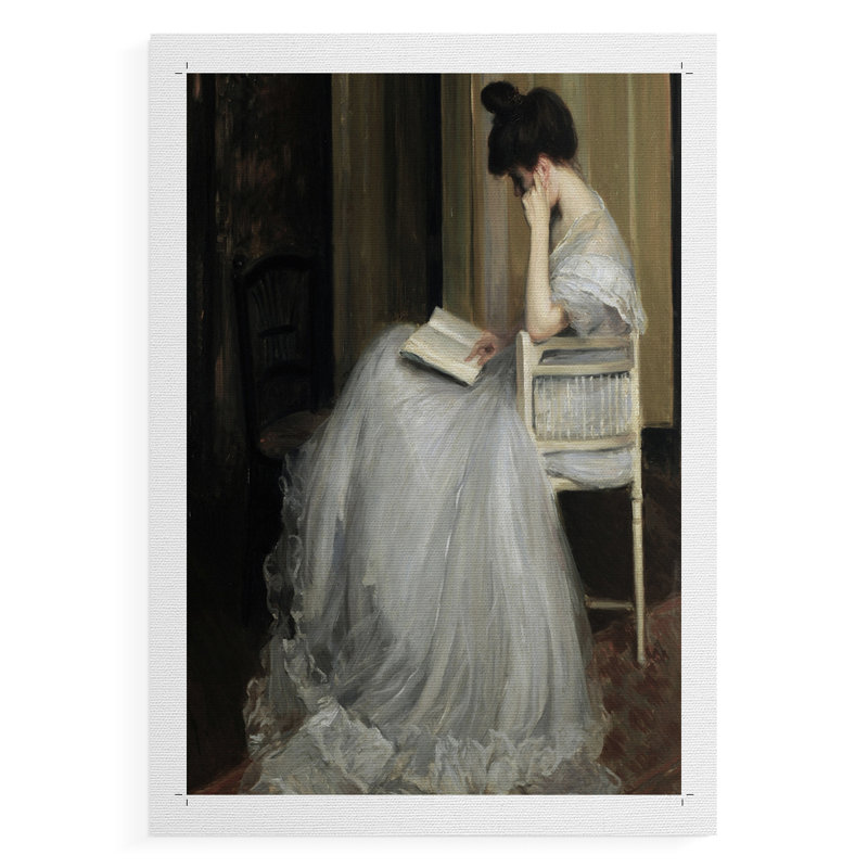 Reproduction de portrait rétro LVII - impression sur toile seulement - non encadrée, H 18 po x l 12 po