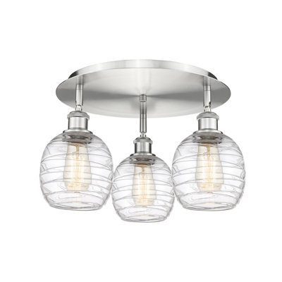 Alve Glass Semi Flush Mount