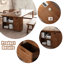 Bureaux rectangulaires en bois massif noyer-107466476-107466474