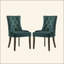 Ensemble de 3 chaises de salle à manger rembourrées en tissu-10840392-10840393