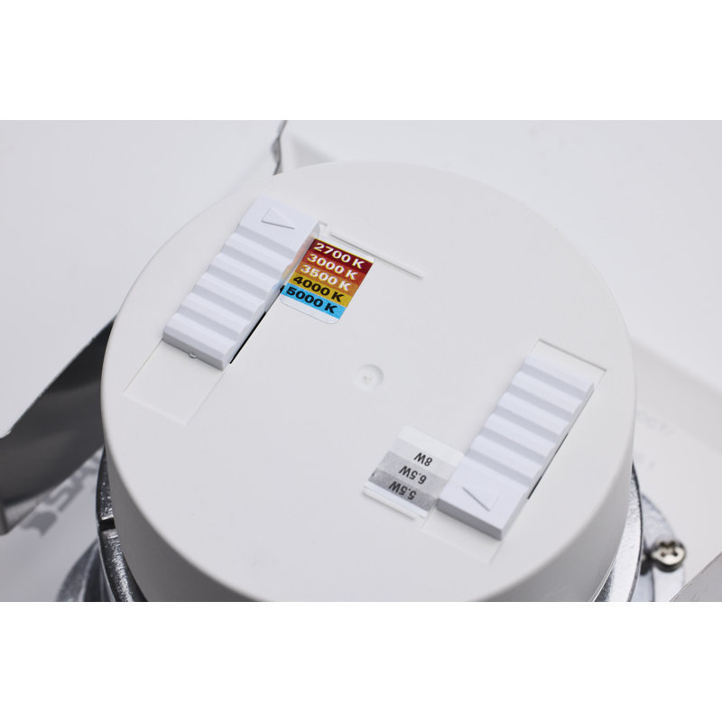 4" Square Selectable Color Temperature Dimmable LED Retrofit Recessed Lighting Kit