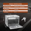Boîte de camion 24 po 17 po 18 po, aluminium robuste, imperméable, verrouillable, loquet à poignée en T, idéal pour le rangement d'outils de véhicule