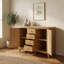 Censu Oak 4 Drawer Sideboard