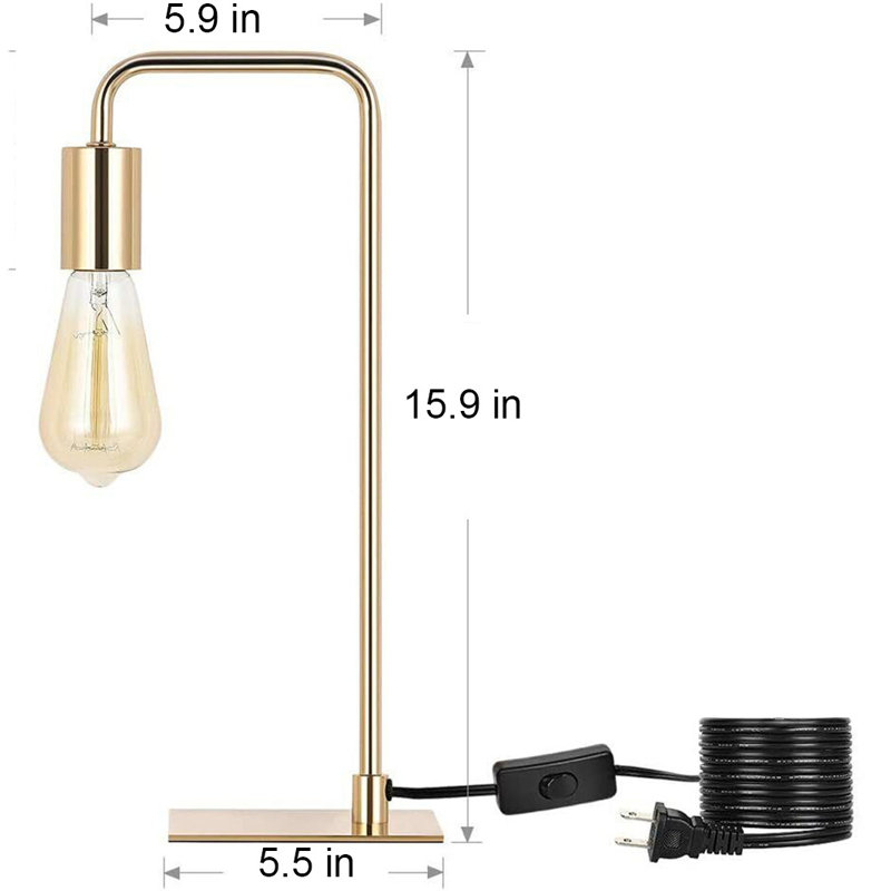 Ensemble de lampes de table dorées 15,9 po