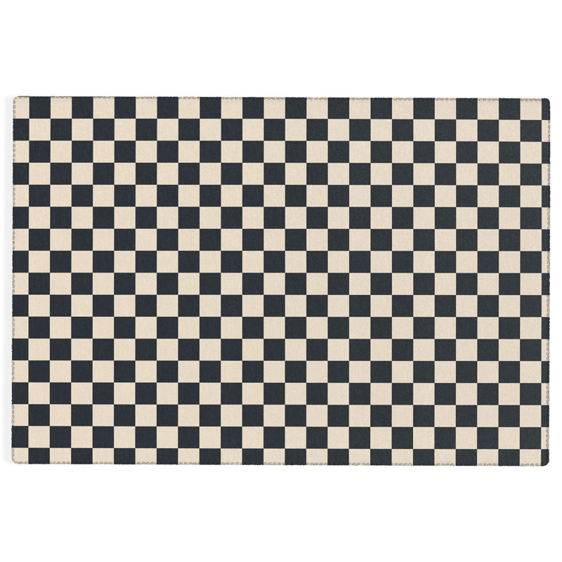 Checkered Indoor Rug, Rectangle 8' x 12'