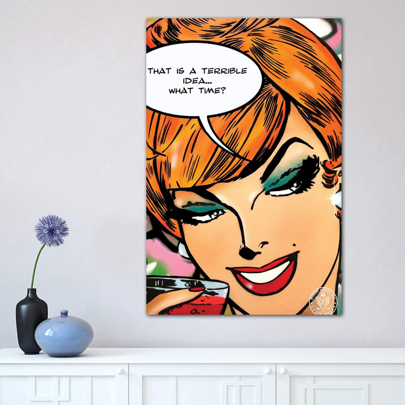 Terrible Idea II by D13EGO - Wrapped Canvas Print, 66.04 cm H x 45.72 cm W x 3.175 cm D