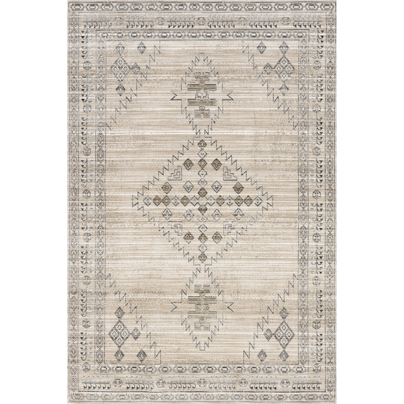 Halcyon Moroccan Indoor/Outdoor Machine Washable Area Rug, Rectangle 7'5" x 9'6"