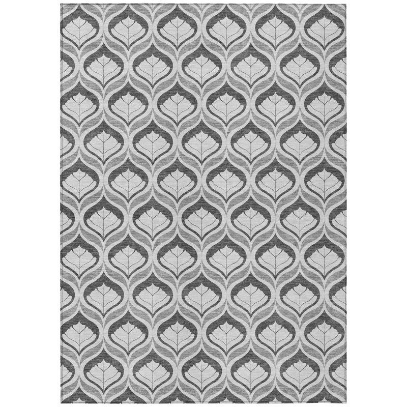 Machine Washable Indoor/Outdoor Jourdan ACN2379 Geometric Rug, Rectangle 9' x 12'
