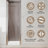 24"-26"W X 72"H Semi-Frameless 180° Rotatable Pivot Shower Door With 1/4 Inches Tempered Glass-120349735