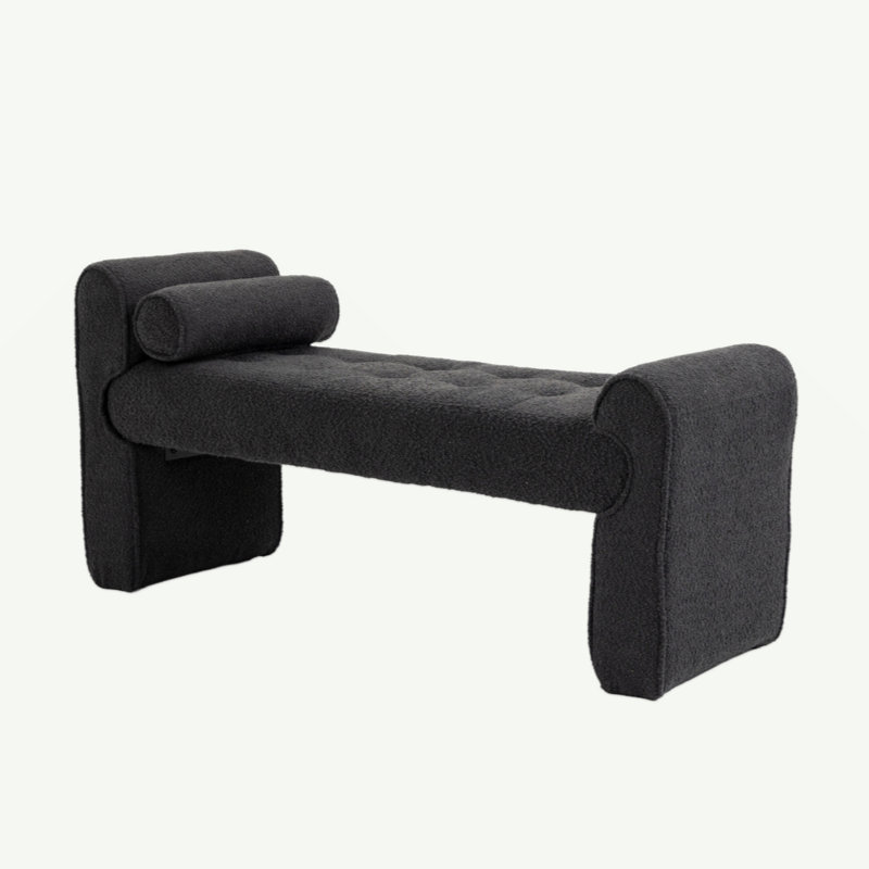Modern Ottoman Bench, Bed Stool Made Of Loop Gauze, End Bed Bench, Footrest For Bedroom, Living Room, End Of Bed, Hallway
