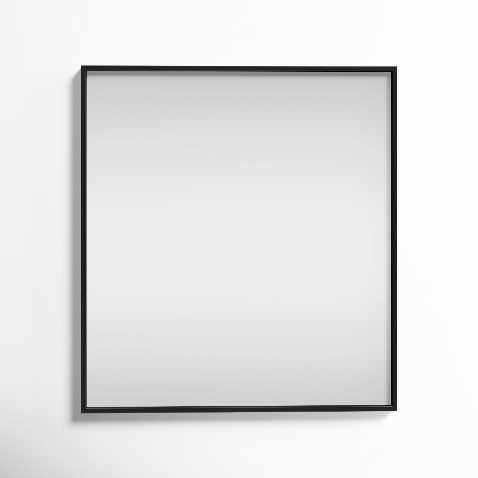 Sabine Metal Rectangle Wall Mirror, 40" x 36", Black