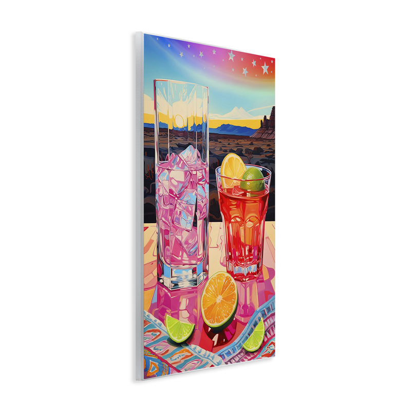 «Cocktail at Sunset View» par Jess Stempel, H 15 po x l 10 po