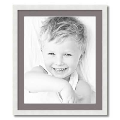 Wood Matte Picture Frame with Mat