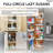 Wood Full-Circle 2-Shelf Lazy Susans for Corner Base Cabinets-20984331
