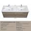 Meuble-lavabo mural 59 po avec lavabo double 59 po-113793080