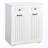 Freestanding Bathroom Cabinet with 2 Removable laundry basket and 2 Drawers