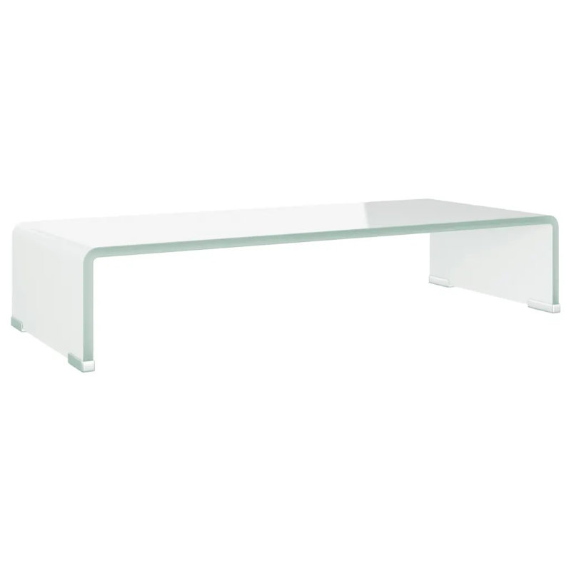 Wakeland TV Stand/Monitor Riser Glass, Transparent, 60cm