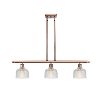 Luminaire suspendu linéaire à 3 lumières pour îlot de cuisine Shawnee