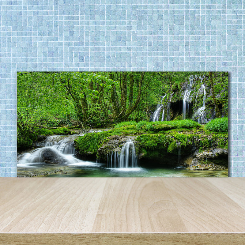 50cm W x 100cm L Glass Peel and Stick Panel