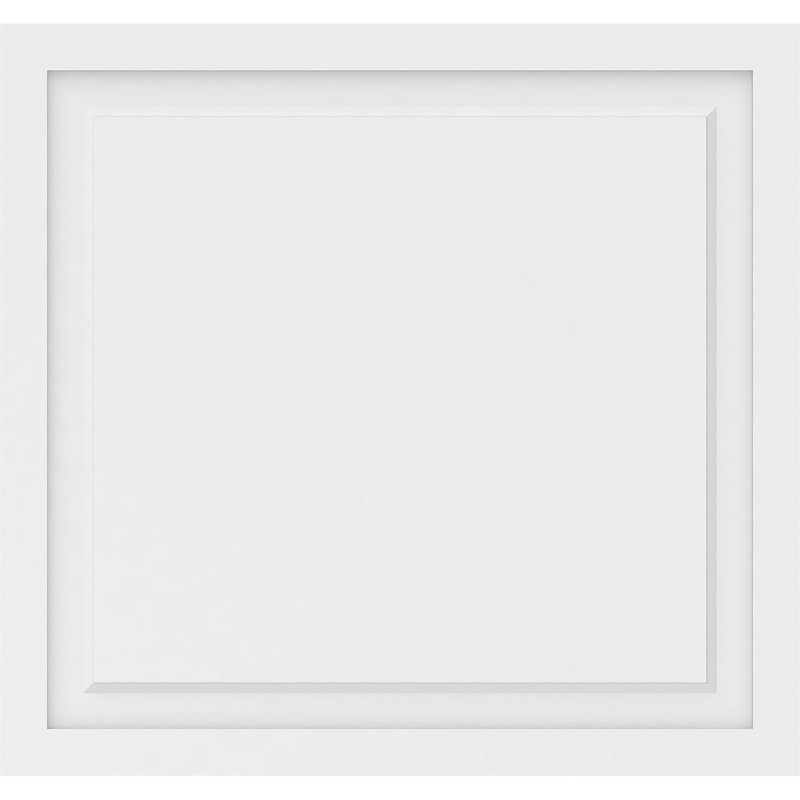 Panneau mural Harrison 3D en blanc, H 32 po x l 34 po x P 0,63 po