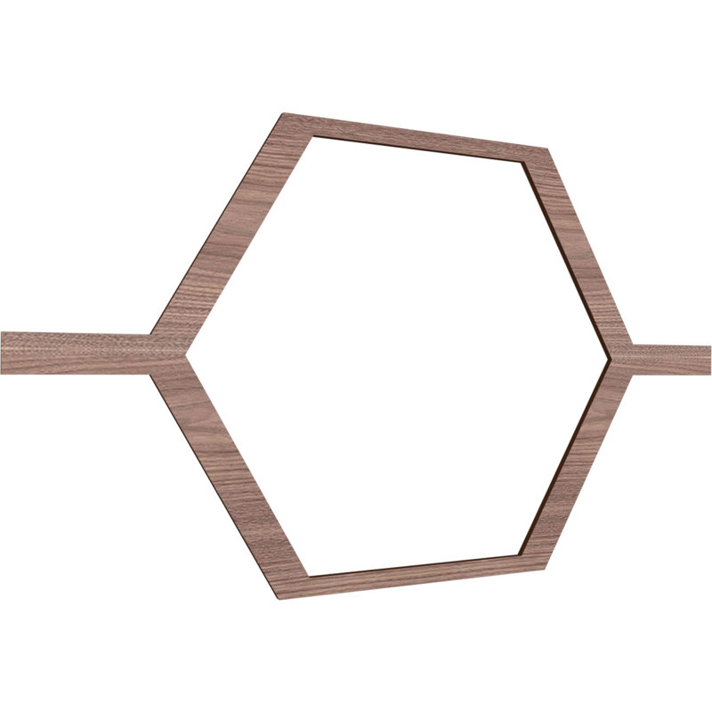 Charpente Westmore, Noyer, H 23,37 po x l 40,5 po x P 0,375 po