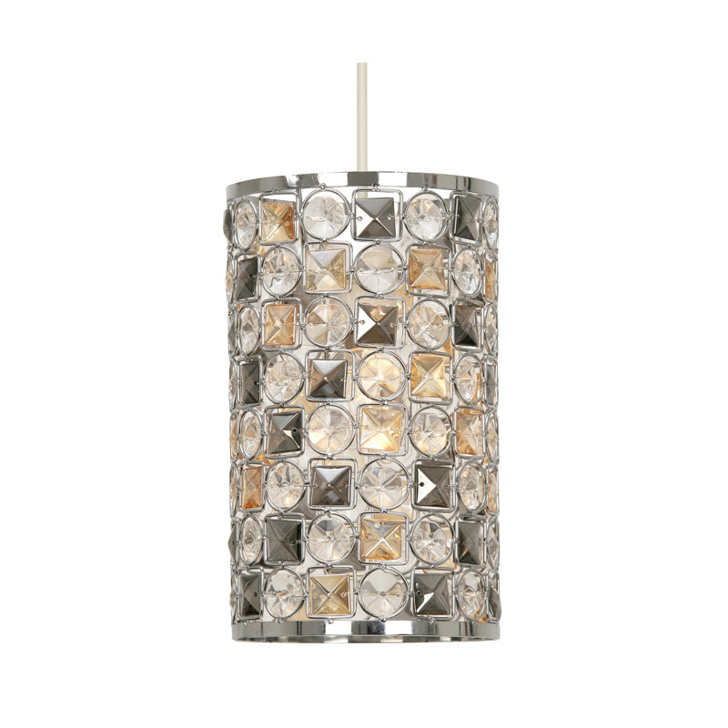 Emilee 1 - Light Cylinder Pendant, 19cm H x 11cm W