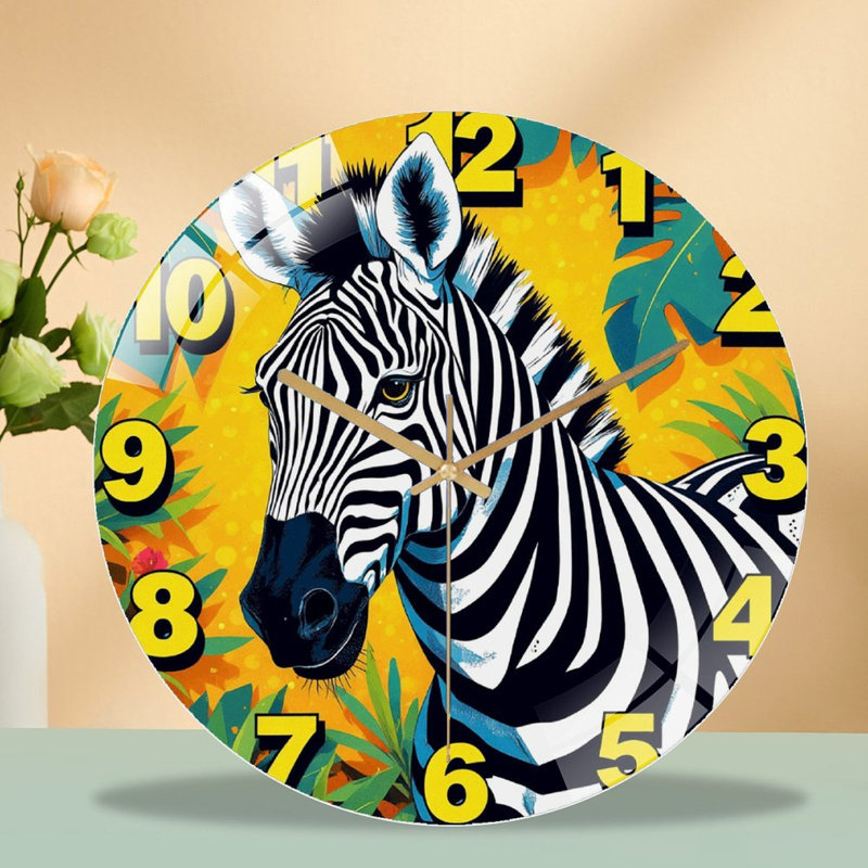 Horloge murale Zebra