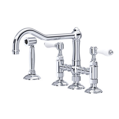Acqui Bridge Kitchen Faucet With Side Spray