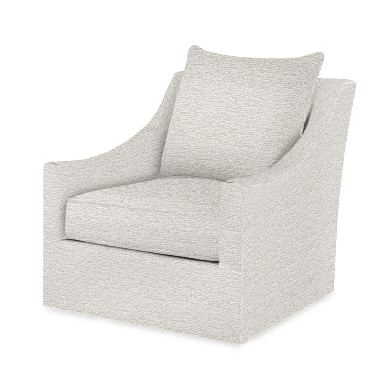 Willem Outdoor Swivel Lounge Chair, Off-White 71629L12