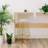 Upholstered Counter Stool with Metal Frame