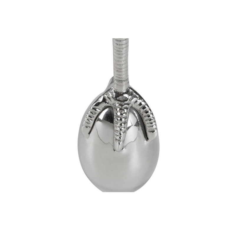 Talon Tabletop Candlestick, Polished Nickel