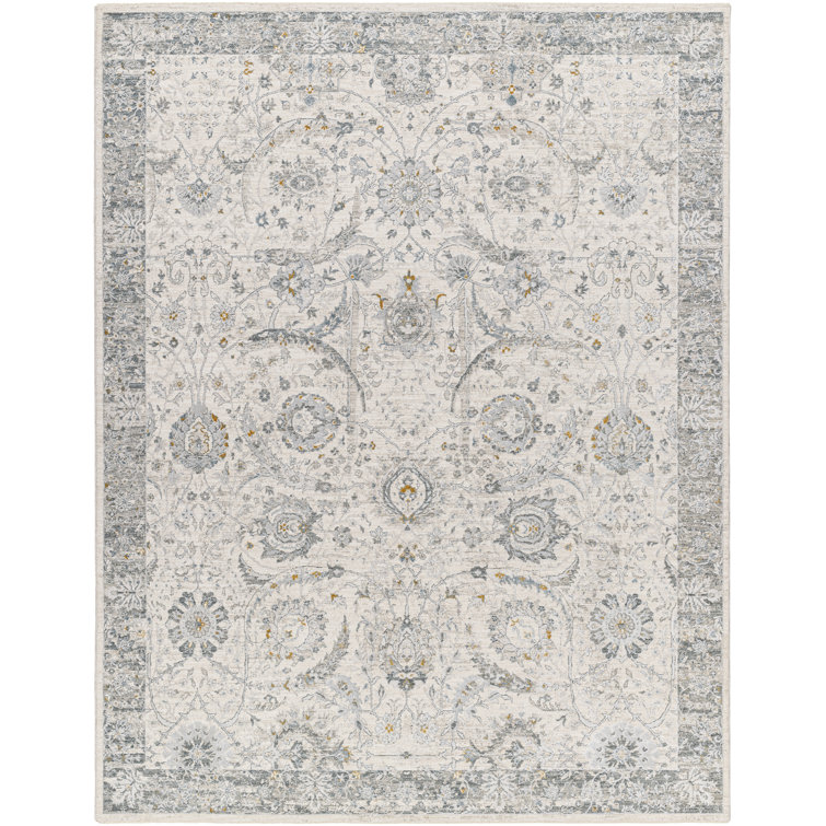 Tapis traditionnel bleu et crème Aransa