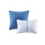 Édredon double / grand, charmant motif floral et rayé, 2 taies décoratives, coussins décoratifs, rembourrage magnifique en microfibre, doux, nettoyable-118758492