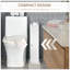 Armoire à papier hygiénique, armoire de coin de petite salle de bain avec portes et tablettes, organisateur de rangement mince pour shampooing et plus encore