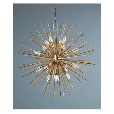NovaBurst 12-Light Antique Brass Sputnik Chandelier