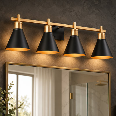Éclairage de salle de bain à intensité variable 4 lumières Brooklyn-BB