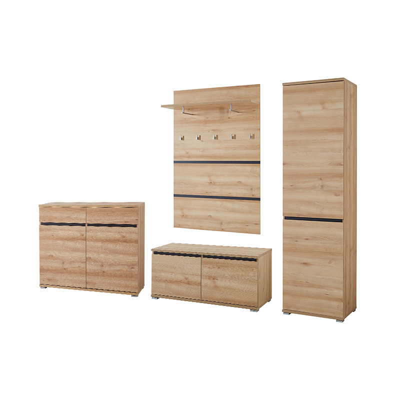 Honn Hall Tree with Bench and Shoe Storage