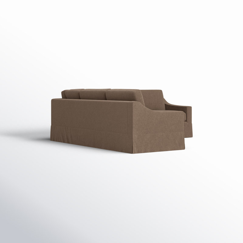 Cranbrook Upholstered L-Shaped Sectional Symmetrical, Bella Cocoa Performance Velvet