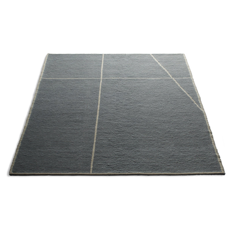 Collet Rug in Haze/Ivory, Rectangle 9' x 12', Gray/Ivory