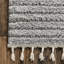 Tapis à poils longs Risette pour chambre à coucher, salle à manger, chambre de bébé, gris clair Risette-86875830