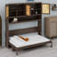Murphy Bed with Top Cabinet, Space Saving Foldable Bed-1835678041