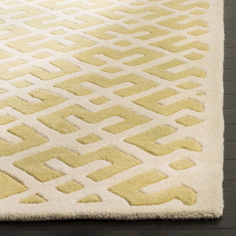 Gerald Geometric Wool Hand Woven Area Rug, Runner 69 x 213 cm