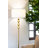 Riley 60 in. Mid-Century Modern LED Energy Efficient Floor Lamp with Fabric Drum Shade